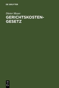 Buch Cover Gerichtskostengesetz