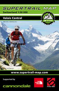 Buch Cover Supertrail Map Valais Central