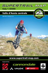 Buch Cover Supertrail Map Valle d`Aosta Centrale