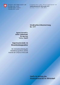 Buch Cover Exportpotenziale im Dienstleistungssektor / die Internationalisierung des Dienstleistungssektors und der Industrie der Schweizer Wirtschaft