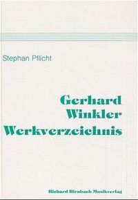 Buch Cover Gerhard-Winkler-Werkverzeichnis