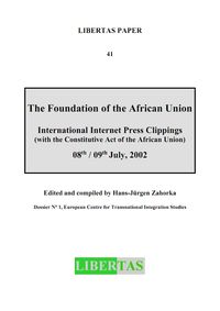 Buch Cover The Foundation of the African Union
