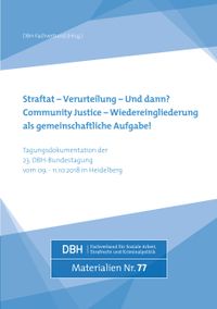 Buch Cover Straftat - Verurteilung - und dann? Community Justice - Wiedereingliederung als gemeinschaftliche Aufgabe