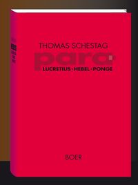 Buch Cover Para: Titus Lucretius Carus, Johann Peter Hebel, Francis Ponge