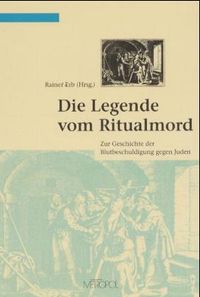 Buch Cover Die Legende vom Ritualmord