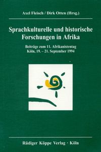 Buch Cover Sprachkulturelle und historische Forschungen in Afrika