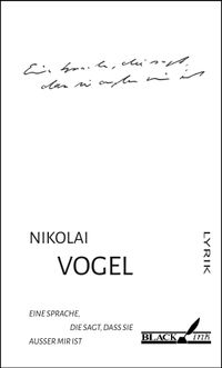 Buch Cover Eine Sprache, die sagt, dass sie außer mir ist