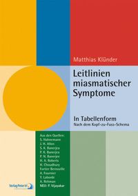 Buch Cover Leitlinien miasmatischer Symptome