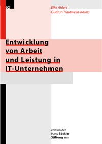 Buch Cover Entwicklung von Arbeit und Leistung in IT-Unternehmen