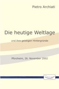 Buch Cover Die heutige Weltlage