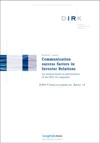 Buch Cover Communication success factors in Investor Relations