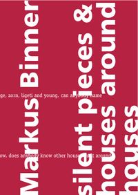 Buch Cover Silent pieces & houses around houses