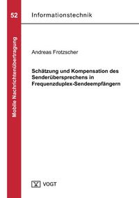 Buch Cover Schätzung und Kompensation des Senderübersprechens in Frequenzduplex-Sendeempfängern