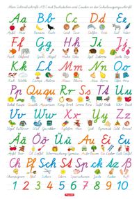 Buch Cover Mein Schreibschrift-ABC mit Buchstaben und Lauten in der Schulausgangsschrift (SAS), L 70 x 100 cm