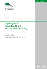 Buch Cover Eigenkapital – Kapitalmarkt und Unternehmenssteuerung