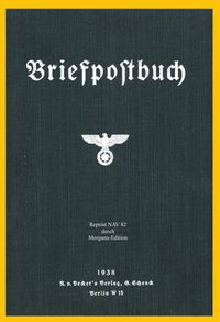 Buch Cover Briefpostbuch 1938