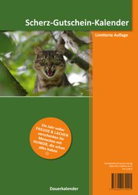 Buch Cover Scherz-Gutschein-Kalender