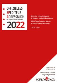 Buch Cover Offizielles Spediteur-Adressbuch 2022
