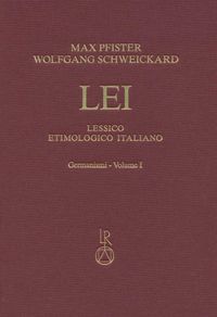 Buch Cover Lessico Etimologico Italiano, Germanismi vol. I