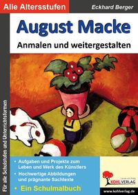 Buch Cover August Macke anmalen und weitergestalten