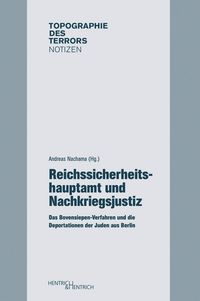 Buch Cover Reichssicherheitshauptamt und Nachkriegsjustiz