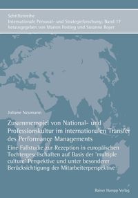 Buch Cover Zusammenspiel von National- und Professionskultur im internationalen Transfer des Performance Managements