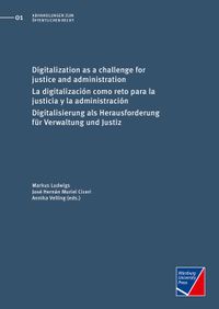 Buch Cover Digitalization as a challenge for justice and administration