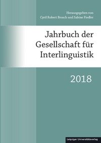 Buch Cover Jahrbuch der Gesellschaft für Interlinguistik 2018