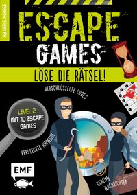 Buch Cover Escape Games Level 2 (grün) – Löse die Rätsel! – 10 Escape Games ab der 5. Klasse