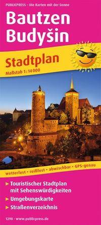Buch Cover Publicpress Stadtplan Bautzen, Budyšin 1:14.000
