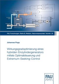 Buch Cover Wirkungsgradoptimierung eines hybriden Einzylindergenerators mittels Optimalsteuerung und Extremum-Seeking-Control