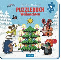 Buch Cover Trötsch Der kleine Maulwurf Puzzlebuch mit 4 Puzzle Weihnachten