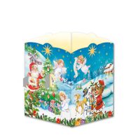 Buch Cover TRÖTSCH - Windlicht Adventskalender Nostalgisch | Weihnachtskalender mit 24 leuchtenden Motiven