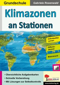 Buch Cover Klimazonen an Stationen / Grundschule