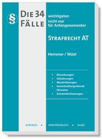 Buch Cover Die 34 wichtigsten Fälle Strafrecht AT
