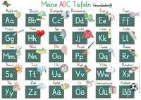 Buch Cover Meine ABC Tafeln in Grundschrift (von A-Z,Ä,Ö,Ü und ß)