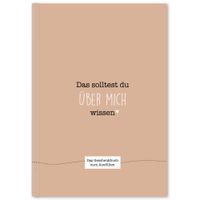 Buch Cover Das solltest du über mich wissen