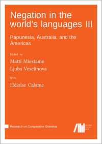 Buch Cover Negation in the world's languages III