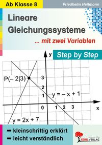 Buch Cover Lineare Gleichungssysteme mit zwei Variablen / Step by Step