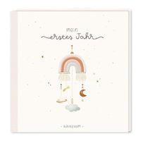Buch Cover Baby-Album mit Stickerei Mein erstes Jahr