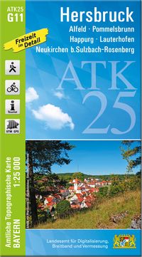 Buch Cover ATK25-G11 Hersbruck (Amtliche Topographische Karte 1:25000)