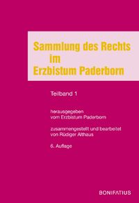 Buch Cover Sammlung des Rechts im Erzbistum Paderborn