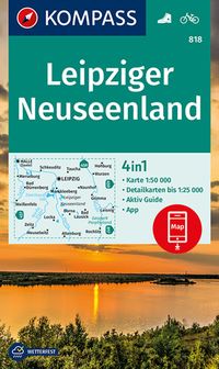 Buch Cover KOMPASS Wanderkarte 818 Leipziger Neuseenland 1:50.000