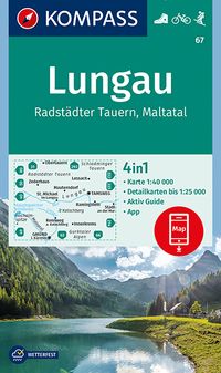 Buch Cover KOMPASS Wanderkarte Lungau, Radstädter Tauern, Maltatal