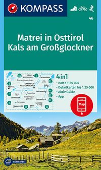 Buch Cover KOMPASS Wanderkarte Matrei in Osttirol, Kals am Großglockner