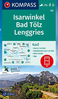 Buch Cover KOMPASS Wanderkarte Isarwinkel, Bad Tölz, Lenggries