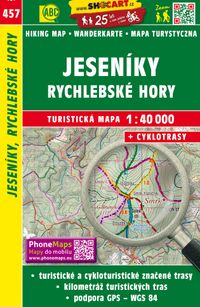 Buch Cover Jeseníky, Rychlebské hory / Gesenke, Reichensteiner Gebirge (Wander - Radkarte 1:40.000)