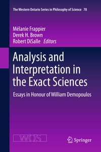 Buch Cover Analysis and Interpretation in the Exact Sciences