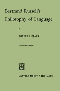 Buch Cover Bertrand Russell's Philosophy of Language