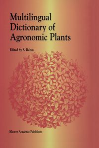 Buch Cover Multilingual Dictionary of Agronomic Plants